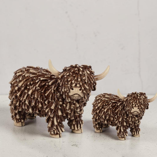 Schotse Hooglander Dorkas Set van 2