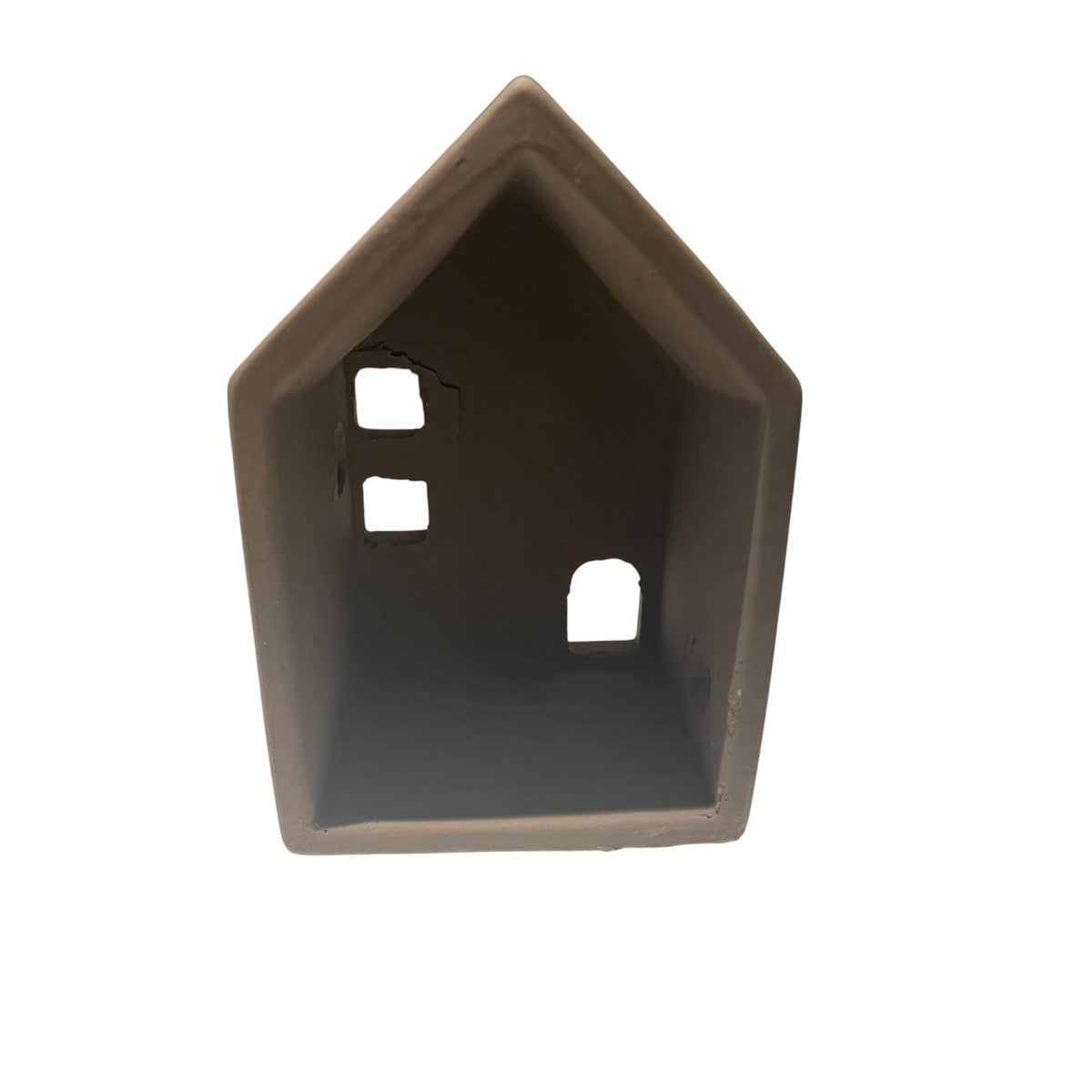 ๐ Waxinelicht huis met gouden schoorsteen โ 11x8x16 cm