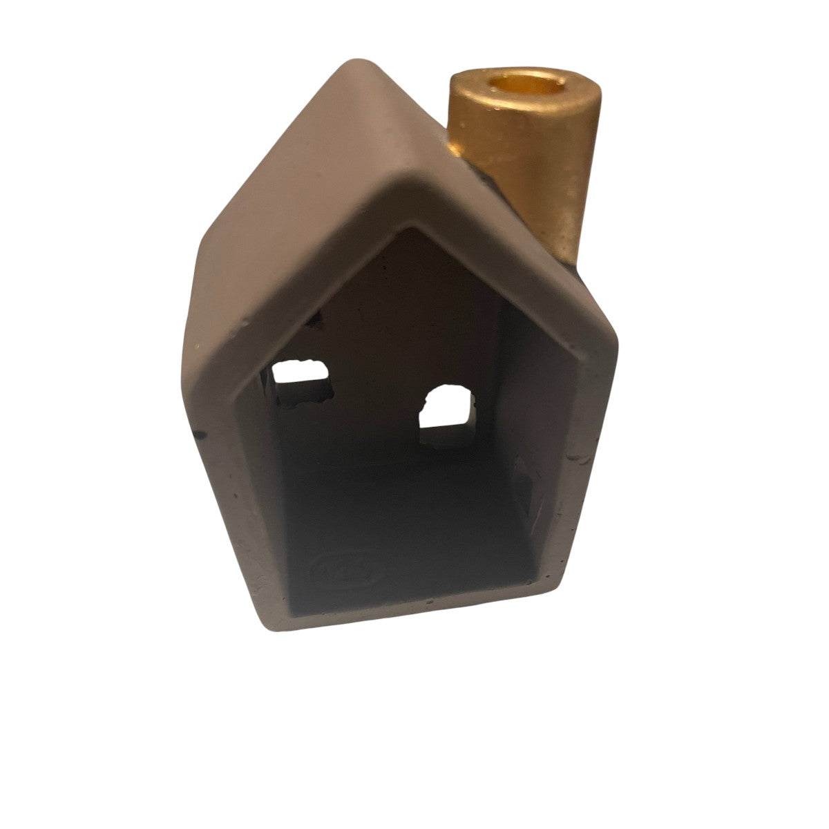 ๐ Waxinelicht huis met gouden schoorsteen โ 7,5x5,5x11 cm