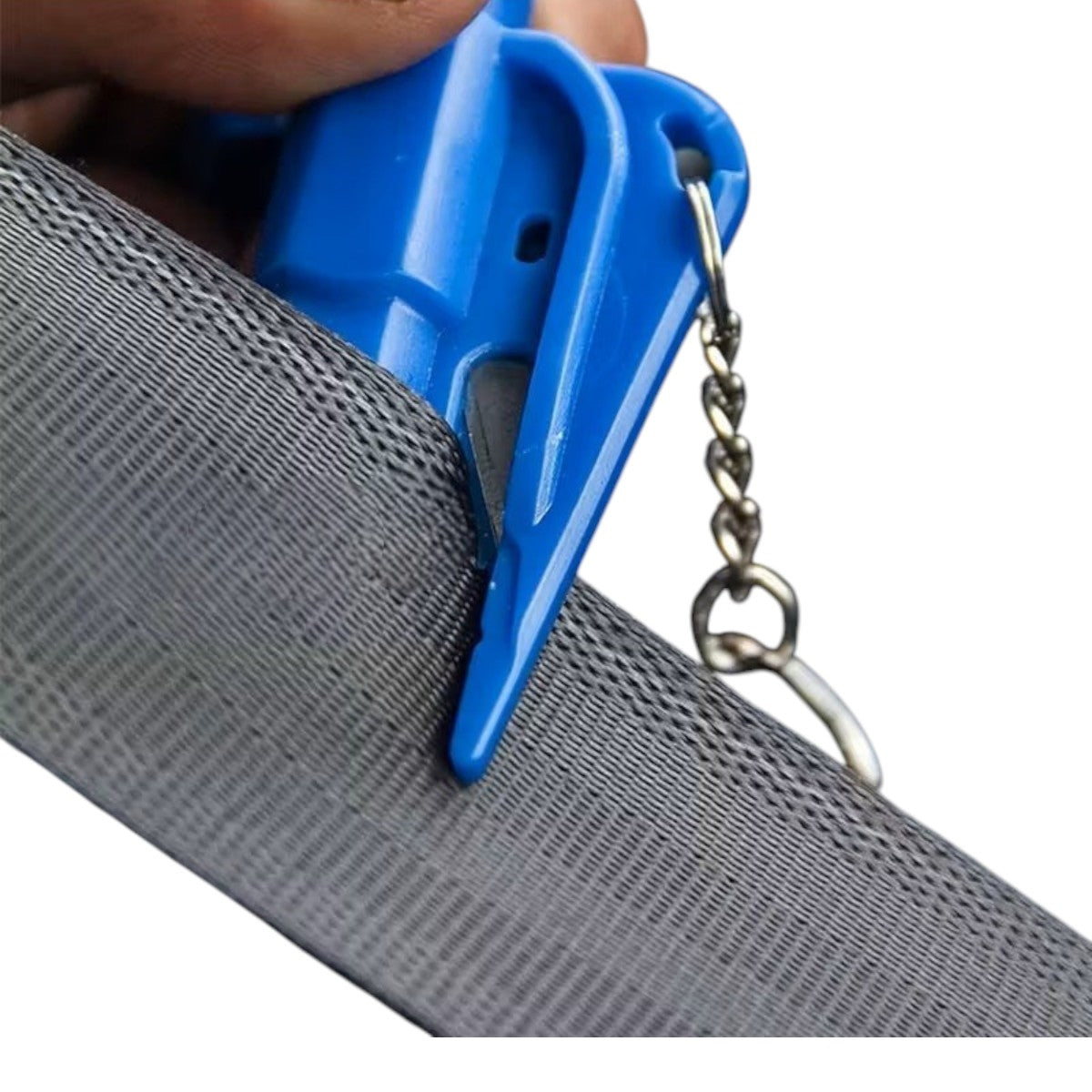 Veiligheids Sleutelhanger met Gordelsnijder, Raamhamer & Fluitje