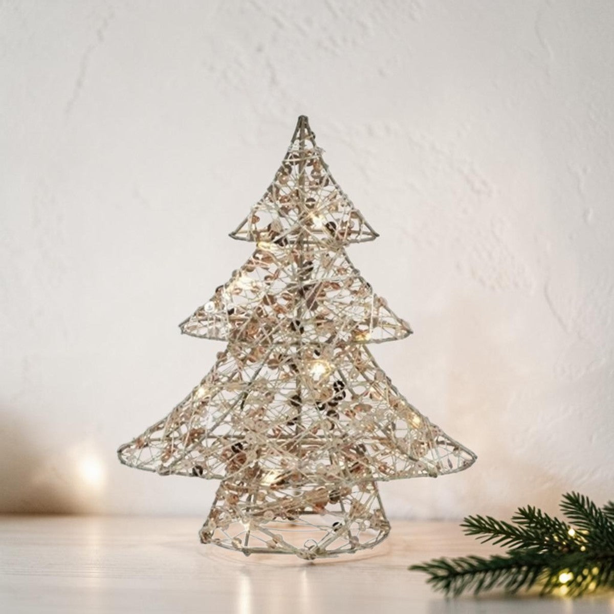 Countryfield LED Kerstboom Pippa Goud – 20 cm