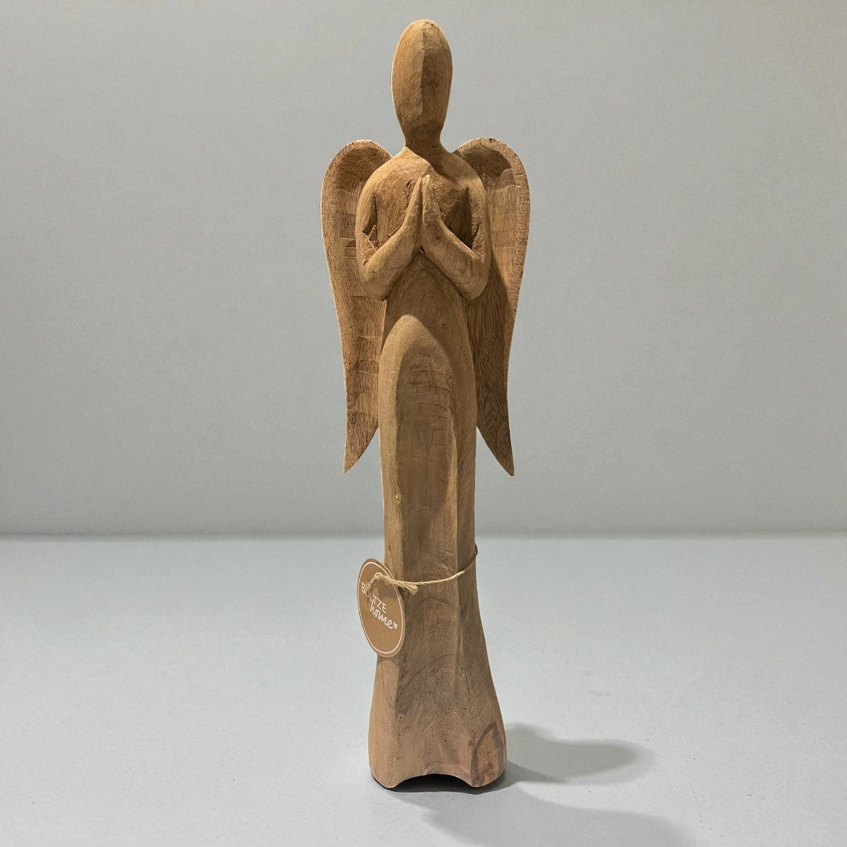 ✨ Biddende Kerst Engel Rafaël van hout – 40 cm