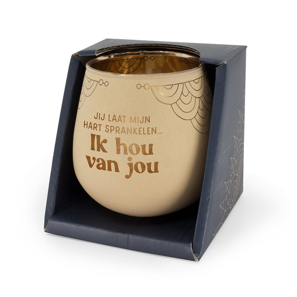 Special Ceramics Sfeerlichthouder – Ik hou van jou