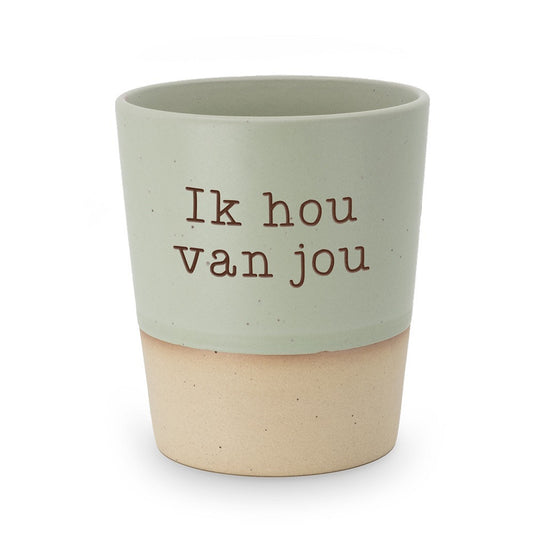 Special Ceramics beker - Ik hou van jou