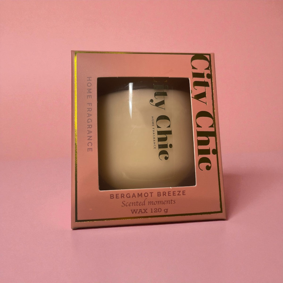 🕯️ Geurkaars in glas City Chic – Bergamot Breeze – ø7 cm