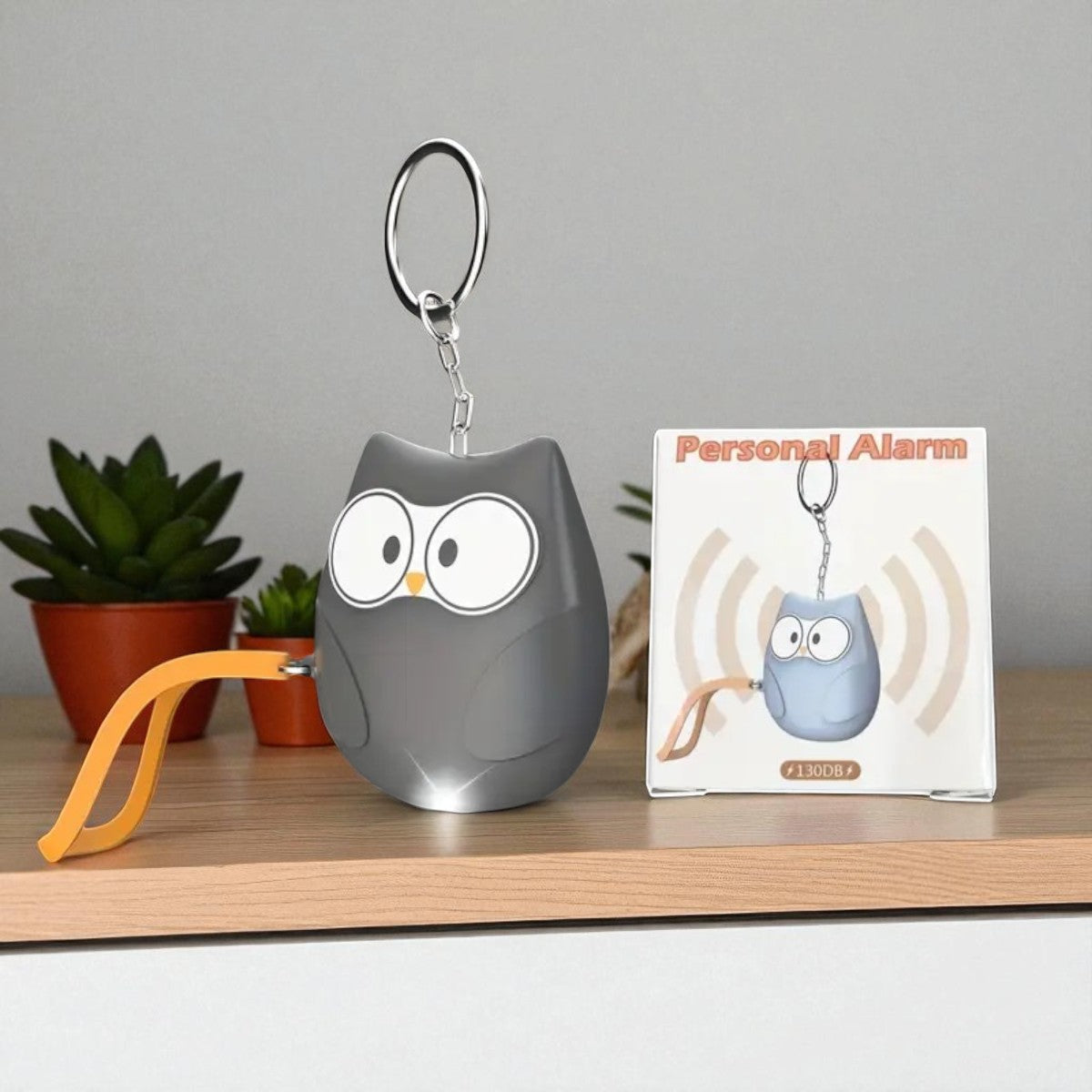 🦉 Uil Sleutelhanger met Alarm en LED