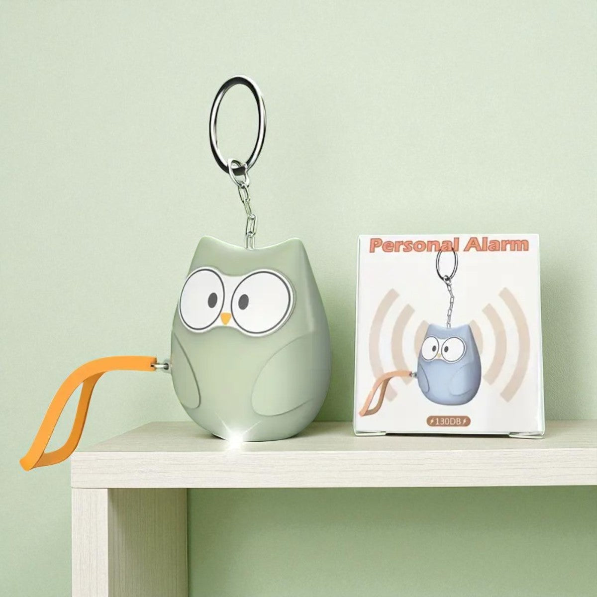 🦉 Uil Sleutelhanger met Alarm en LED
