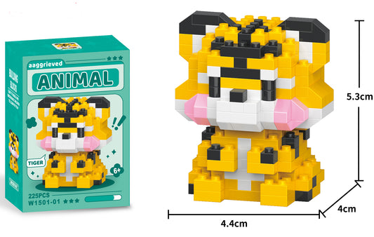 Building Blocks Tijger – 180-delige mini bouwset