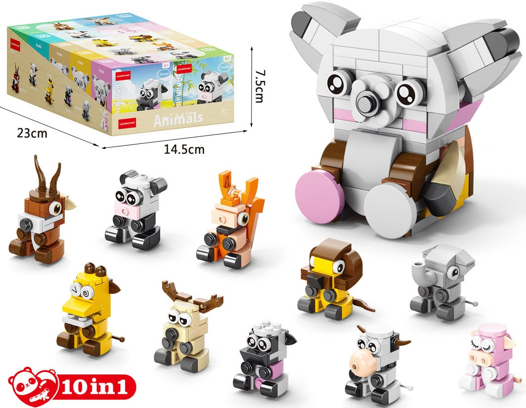 10-in-1 Building Blocks Set – Dieren (Koala editie)