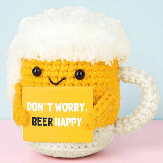 🍺 Positive Beer – Don’t Worry, Beer Happy (10 cm)