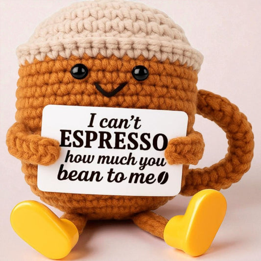 Positive Espresso met gele schoenen - 9 cm