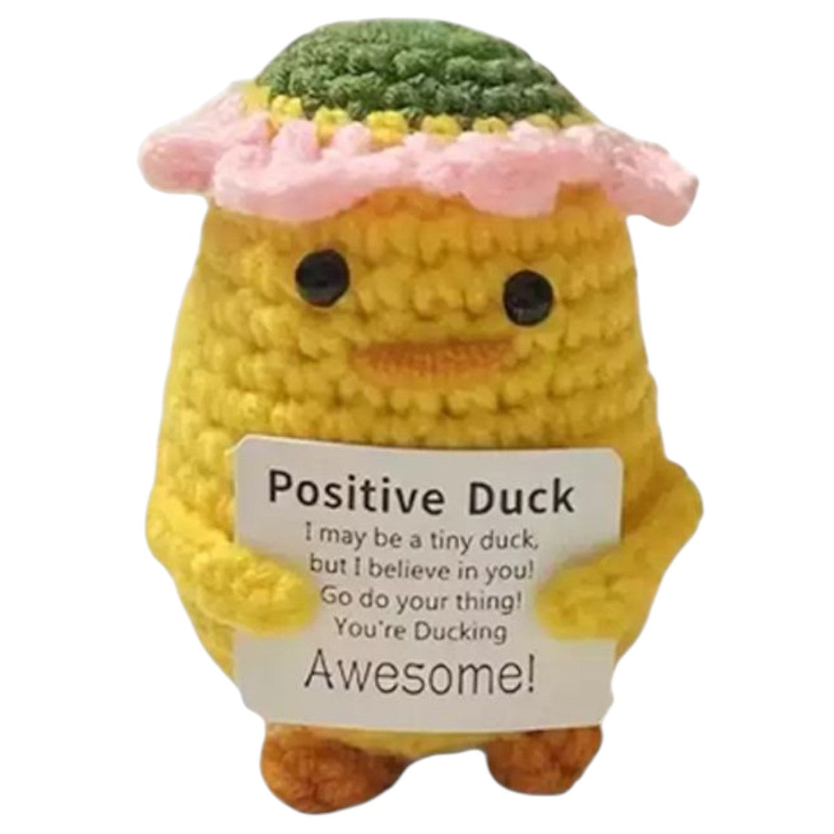 Positive Duck met hoedje - 8 cm