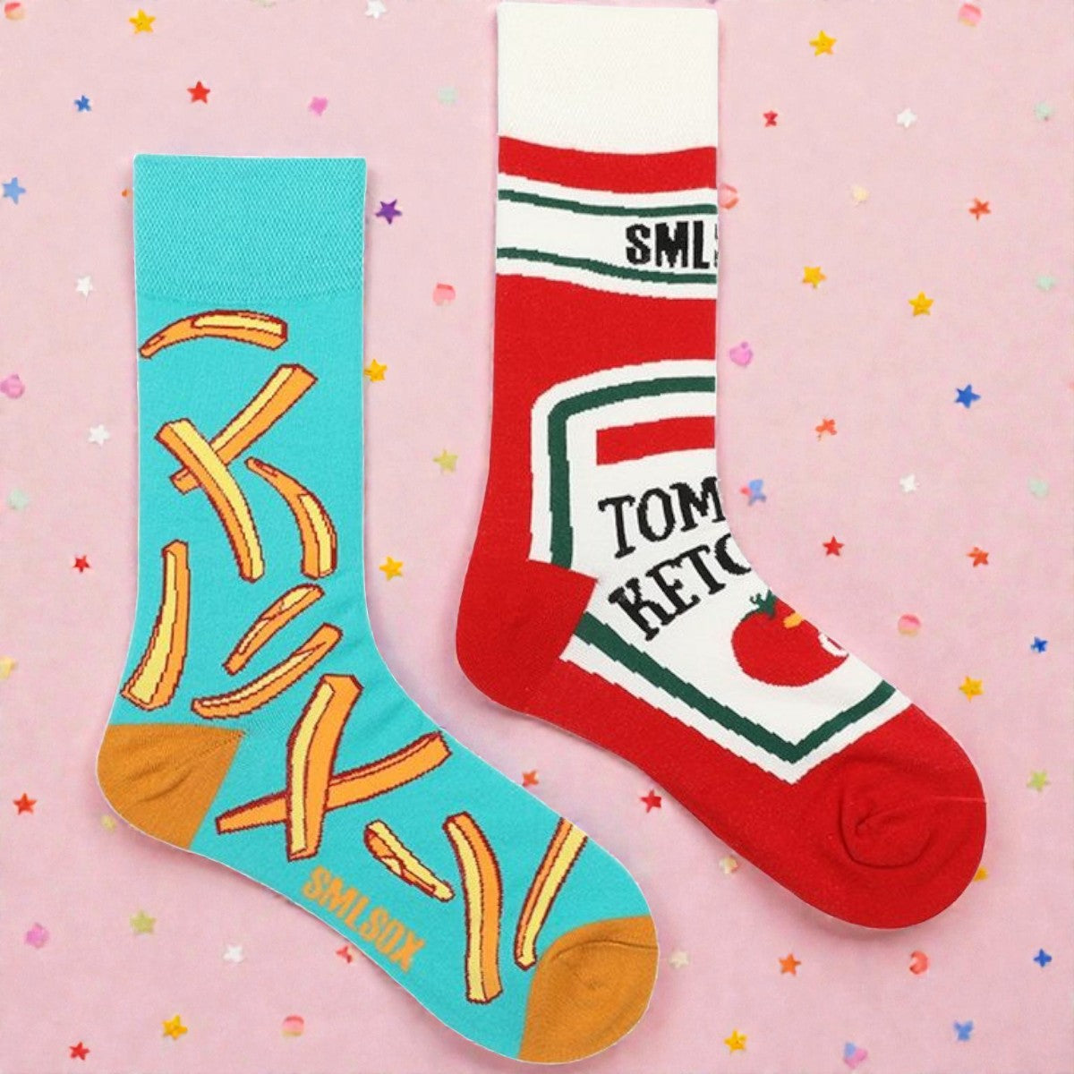 Happy Socks - Patat en Ketchup (maat 38-45)