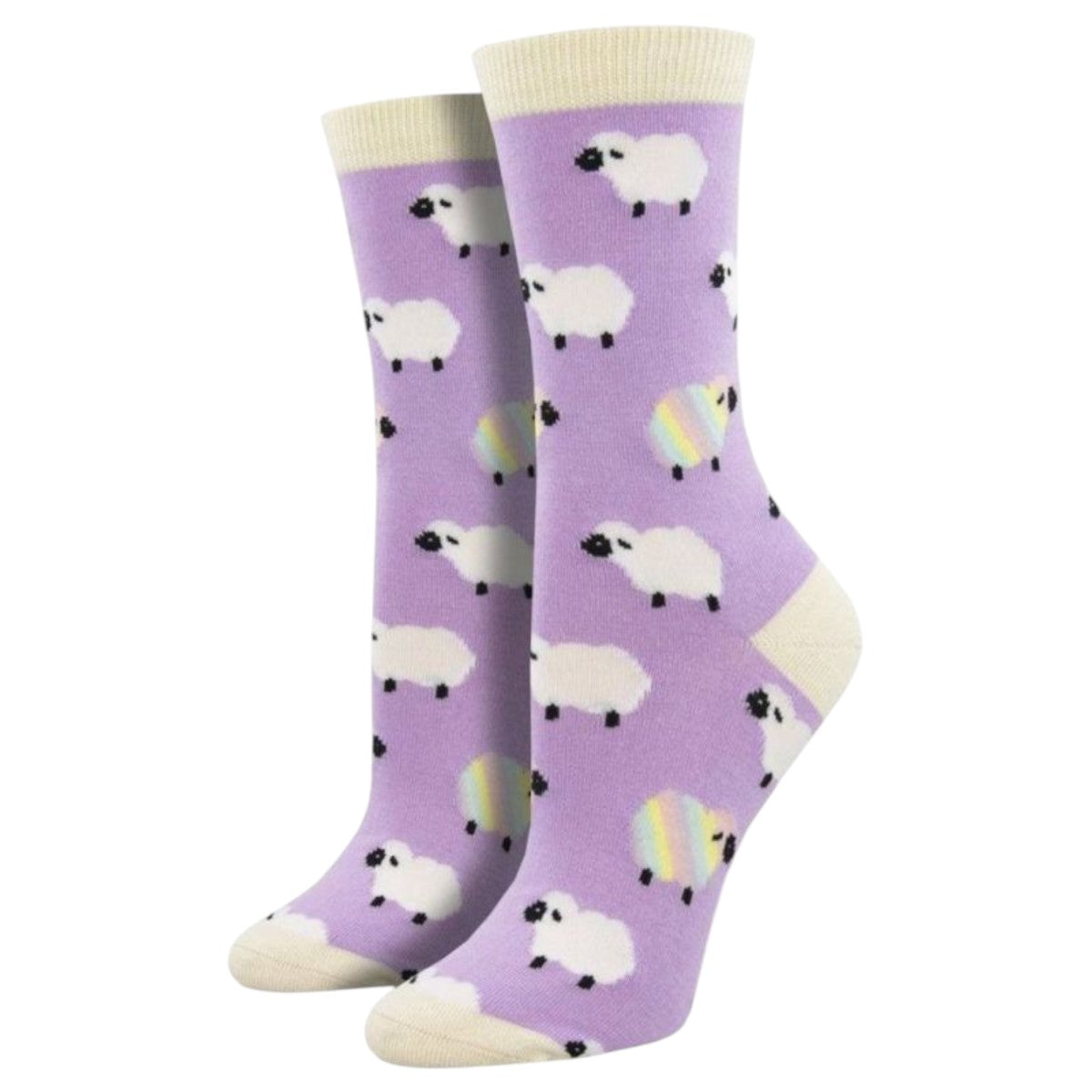 Happy Socks Schapen – Paars - maat 38-45
