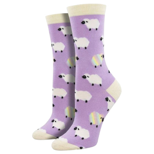 Happy Socks Schapen – Paars - maat 38-45