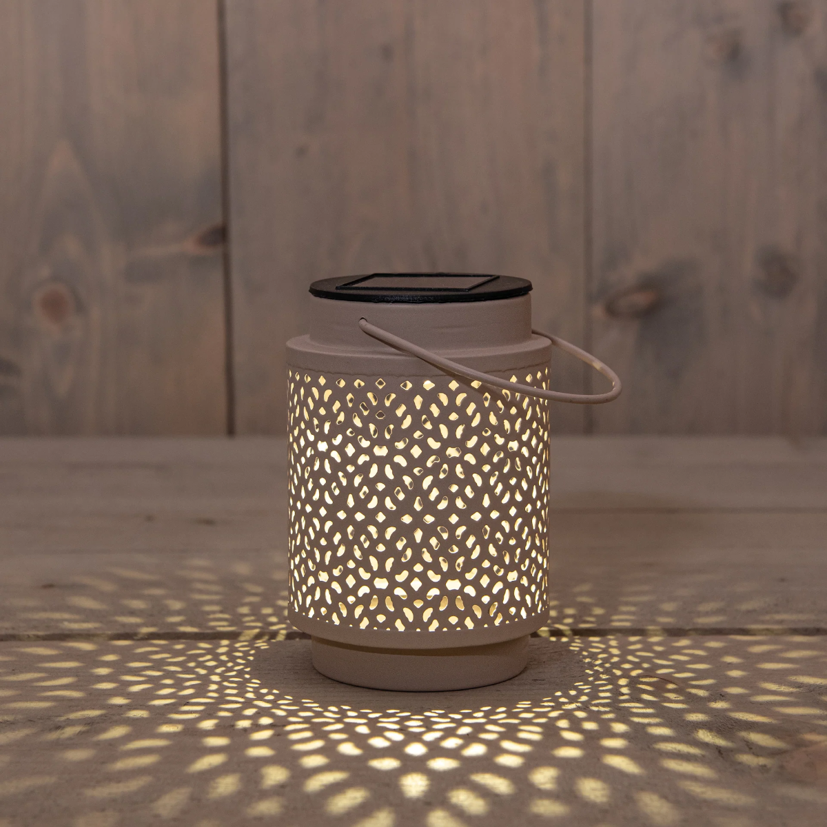 Solar Lantaarn met 1 LED van Metaal – Zand