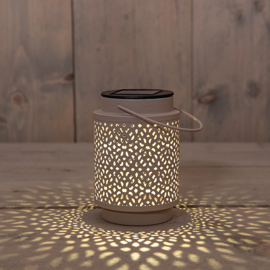 Solar Lantaarn met 1 LED van Metaal – Zand