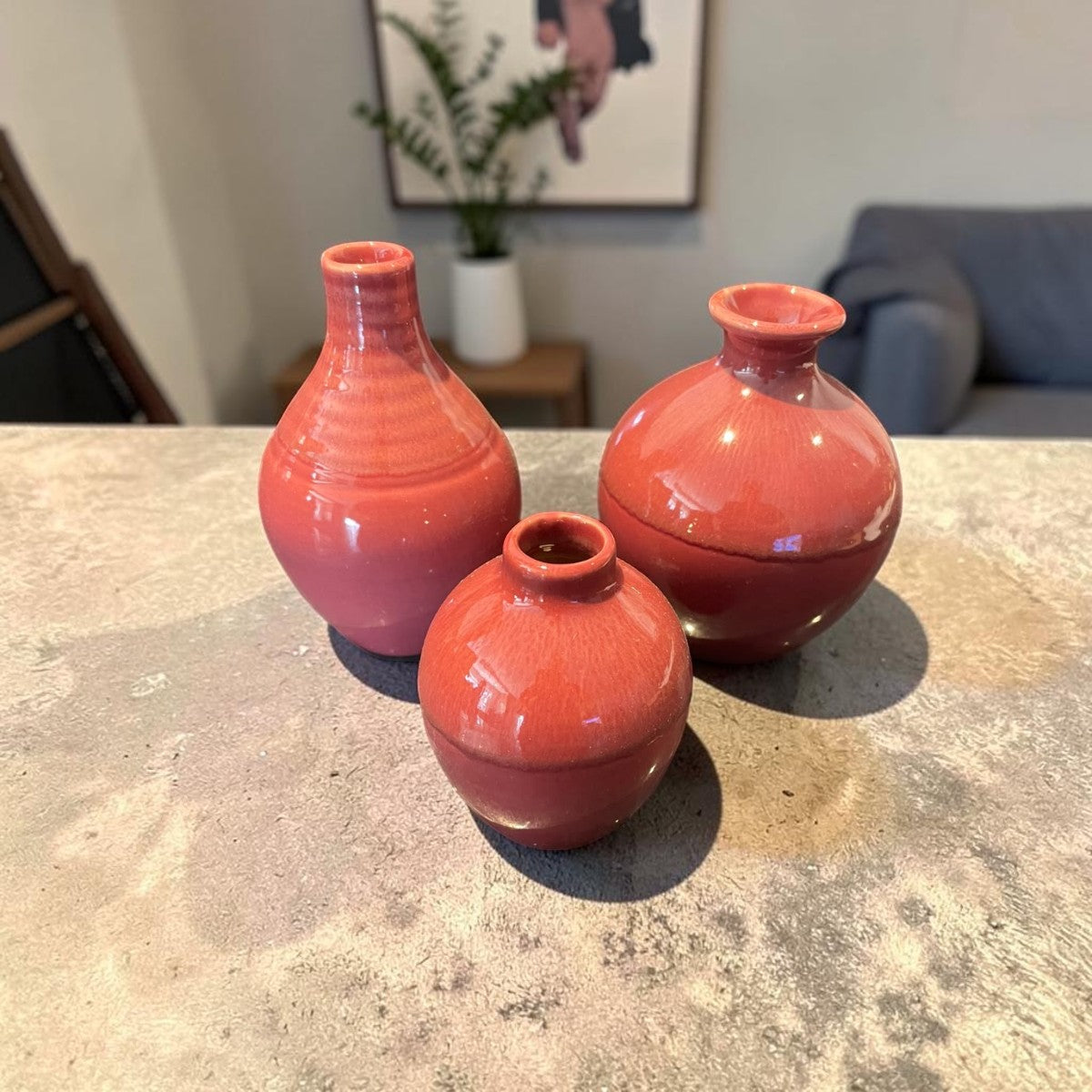 Vazen Set van 3 Pink – Belle, Amy en Carmen