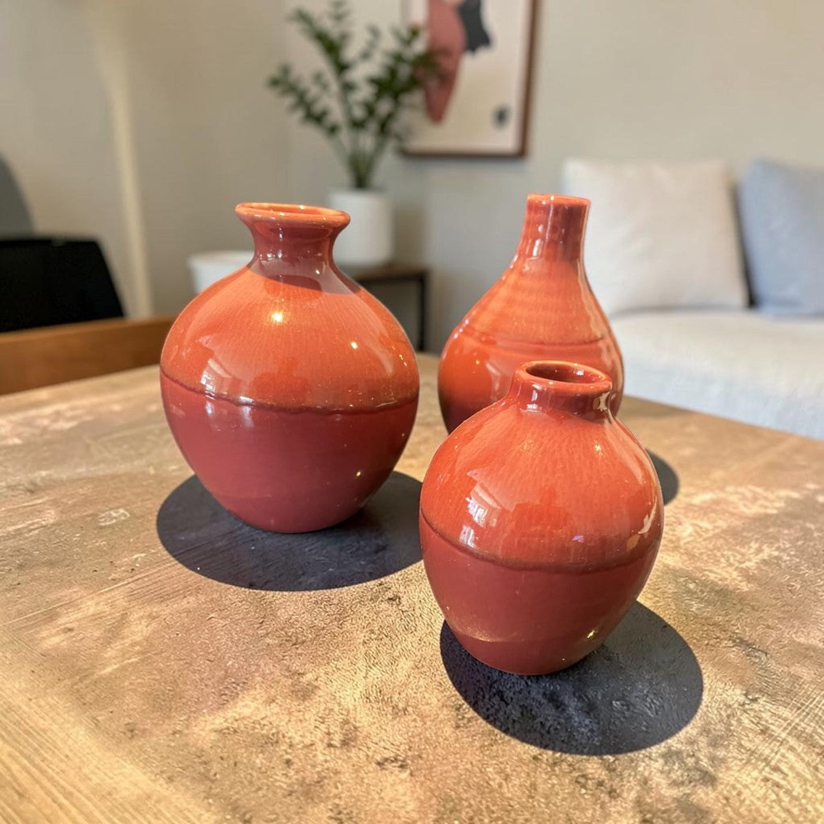 Vazen Set van 3 Pink – Belle, Amy en Carmen