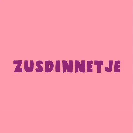 Tegeltje Zusdinnetje – Roze