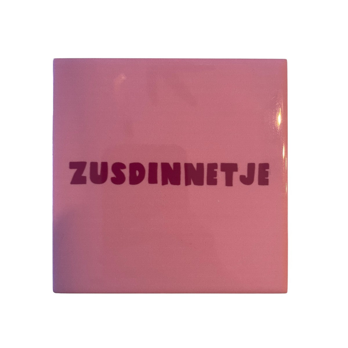 Tegeltje Zusdinnetje – Roze